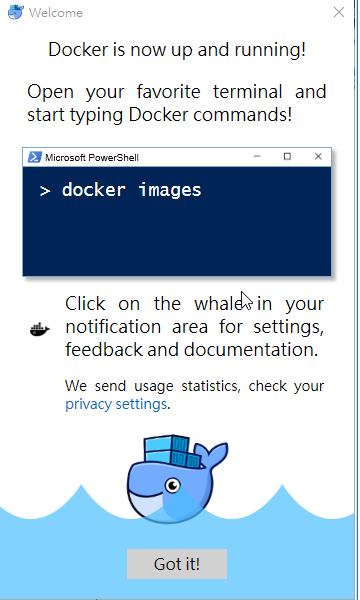 docker安装成功